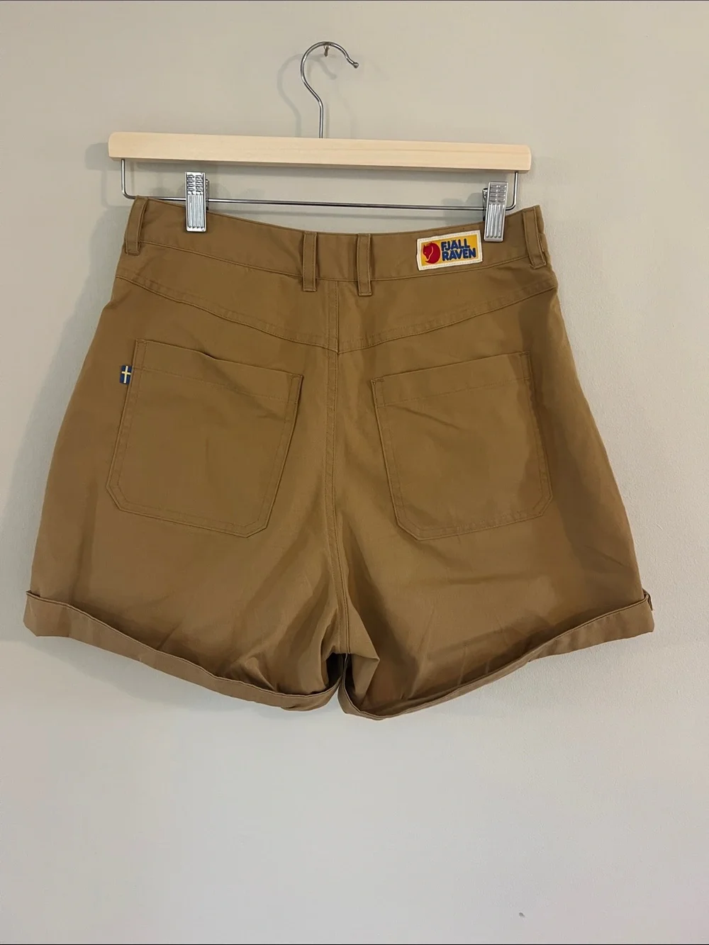 Fjallraven Women's Rolled Hem Shorts in Brown - Picture 3 of 4